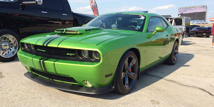 modified dodge charger green